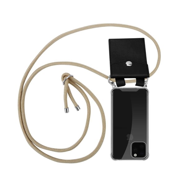 Pokrowiec z łańcuszkiem Do Apple iPhone 11 PRO w BŁYSZCZĄCY BRĄZOWY Etui Obudowa Case Cover Ochronny Cadorabo Cadorabo