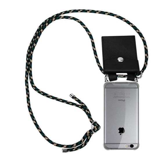 Pokrowiec z łańcuszkiem Do Apple iPhone 6 / 6S w KAMUFLAŻ Etui Obudowa Case Cover Ochronny Cadorabo Cadorabo