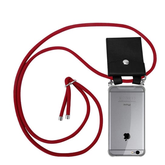 Pokrowiec z łańcuszkiem Do Apple iPhone 6 / 6S w RUBINOWO CZERWONY Etui Obudowa Case Cover Ochronny Cadorabo Cadorabo