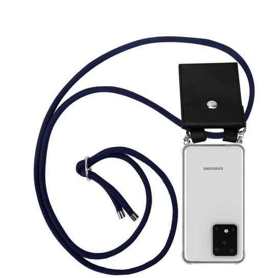 Pokrowiec z łańcuszkiem Do Samsung Galaxy S20 ULTRA w GŁĘBOKI BŁĘKIT Etui Obudowa Case Cover Ochronny Cadorabo Cadorabo