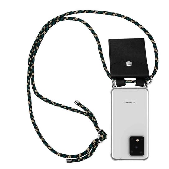 Pokrowiec z łańcuszkiem Do Samsung Galaxy S20 ULTRA w KAMUFLAŻ Etui Obudowa Case Cover Ochronny Cadorabo Cadorabo