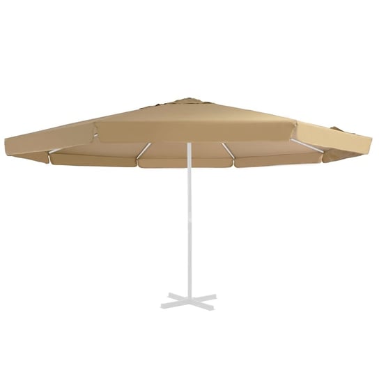Pokrycie do parasola ogrodowego, kolor taupe, 500 cm vidaXL