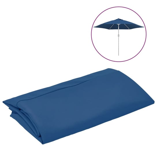 Pokrycie parasola ogrodowego UV 300 cm lazurowe Zakito