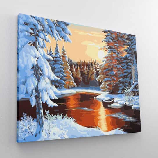 Pokrywa śnieżna - obraz po numerach 50x40 cm ArtOnly