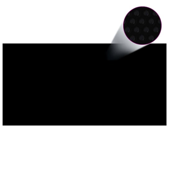 Pokrywa solarna PE 975x488 cm, czarna Zakito Europe