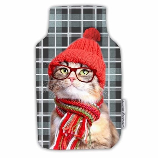 Pokrywka na termofor 21 x 34 cm Kot w okularach Inna marka