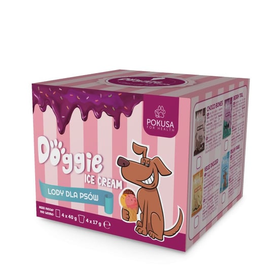 POKUSA Doggie Ice Cream - Lody dla psa 4x40g POKUSA FOR HEALTH