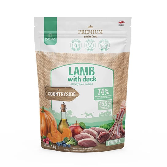 POKUSA  Lamb with Duck / Jagnięcina z Kaczką Puppy 1kg SUCHA KARMA POKUSA FOR HEALTH