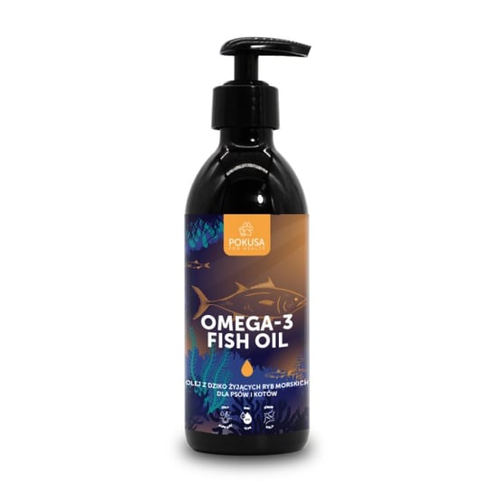 Pokusa Omega-3 Fish Oil Olej z dziko żyjących ryb morskich - 1000ml POKUSA FOR HEALTH