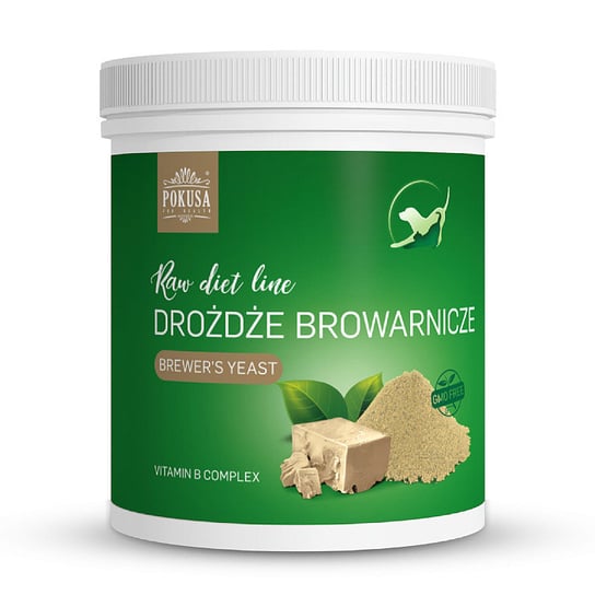 Pokusa RawDietLine Drożdże browarnicze dla psa i kota - 1000g POKUSA FOR HEALTH