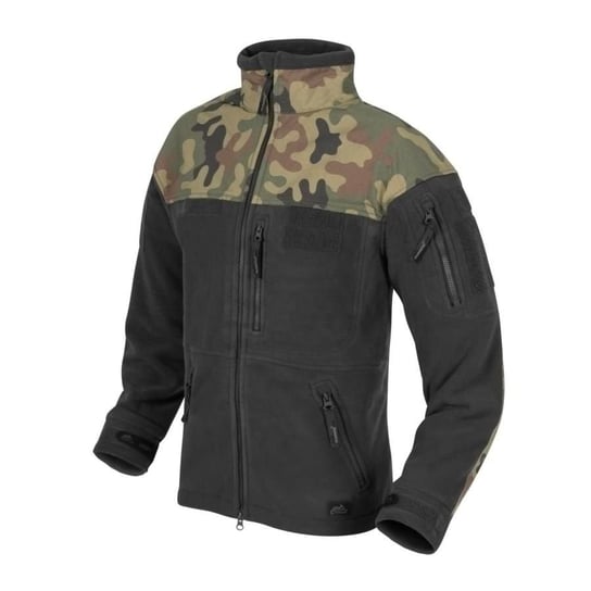 Polar Helikon Infantry Fleece Czarny-Black/ Pl Woodland (Bl-Inf-Hf-17) Helikon-Tex