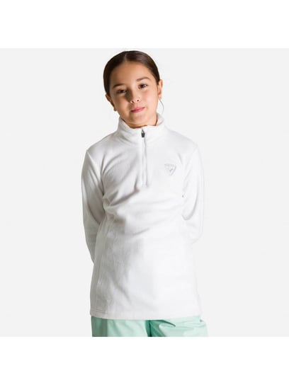 Polar sportowy Narciarski Dla Dzieci Rossignol Girl 1/2 Zip Fleece Biały Rossignol