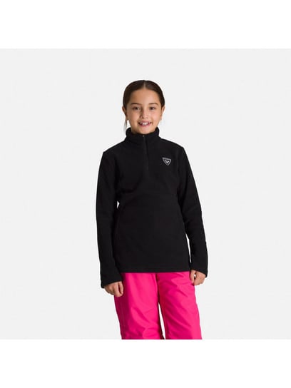 Polar sportowy Narciarski Dla Dzieci Rossignol Girl 1/2 Zip Fleece Czarny Rossignol