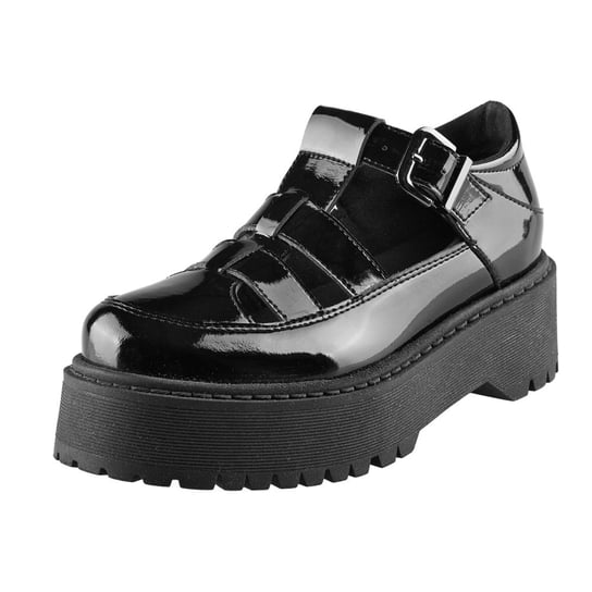 półbuty damskie ALTERCORE czarne (SILVIA VEGAN BLACK PATENT)-39 Altercore