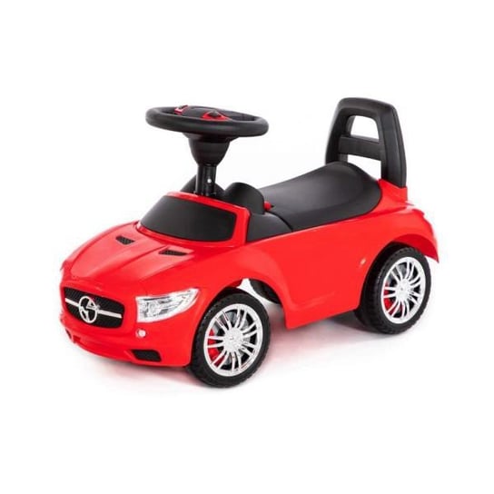 Polesie 84460 Samochód-jeździk SuperCar Nr1 z sygnałem dźwiękowym (czerwony) jeździdełko auto pojazd Wader Polesie