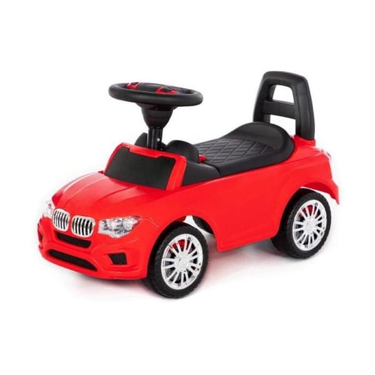 Polesie 84583 Samochód-jeździk SuperCar Nr5 z sygnałem dźwiękowym czerwony jeździdełko auto pojazd Wader Polesie