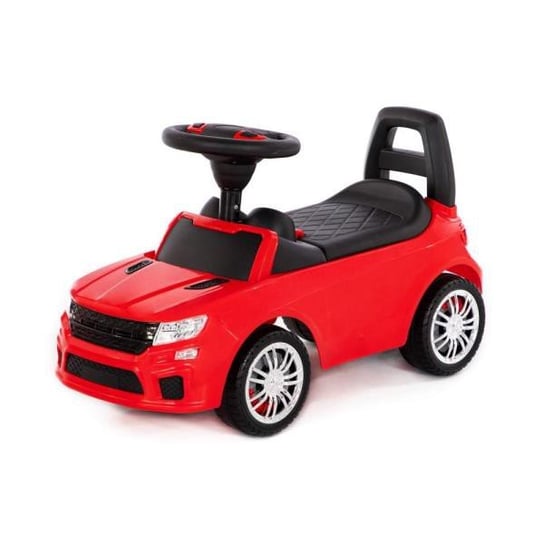 Polesie 84590 Samochód-jeździk SuperCar Nr6 z sygnałem dźwiękowym (czerwony) jeździdełko auto pojazd Wader Polesie