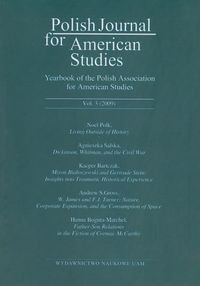 Polish Journal for American Studies. Volume 3 (2009) Opracowanie zbiorowe