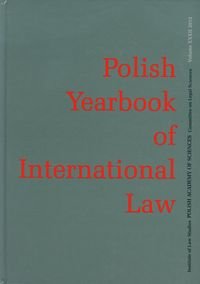 Polish Yearbook of International Law Opracowanie zbiorowe