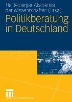 Politikberatung in Deutschland Vs Verlag Fur Sozialwissenschaften