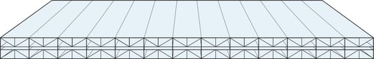 Poliwęglan wielokomorowy 3500x2100 bezbarwny 10 mm 6M e-szklarnia