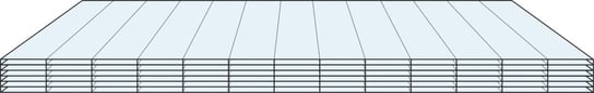 Poliwęglan wielokomorowy 6000x1050 bezbarwny 20 mm 7H Inna marka