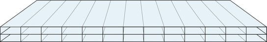 Poliwęglan wielokomorowy 6000x2100 bezbarwny 16 mm 3H e-szklarnia