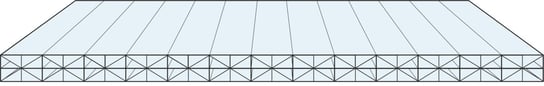 Poliwęglan wielokomorowy 7000x1050 bezbarwny 20 mm 5X Inna marka