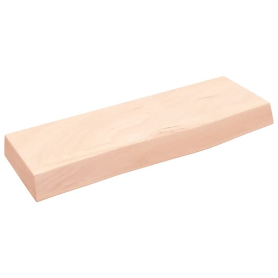 Półka, 60x20x6 cm, surowe lite drewno dębowe Inna marka
