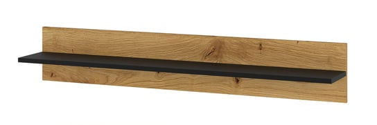 Półka ANETTE A 115 cm dąb artisan / czarny mat BIM Furniture