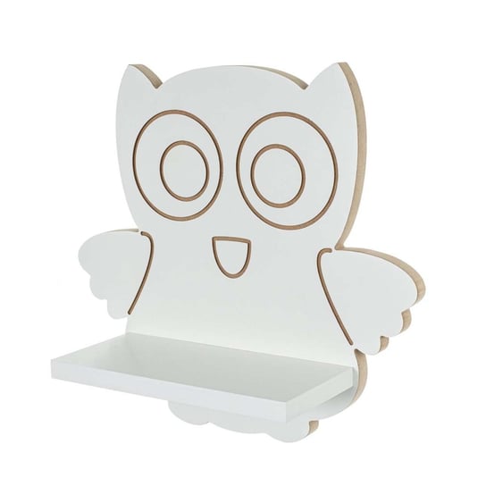 Pólka Happy Owl 39x14x36cm, 39 x 14 x 36 cm Yellow Tipi