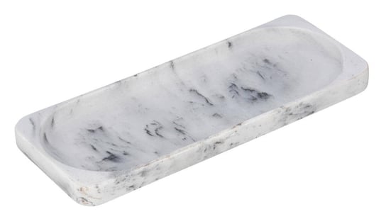 Półka łazienkowa DESIO, polyresin imitujący marmur, biała, Wenko Wenko