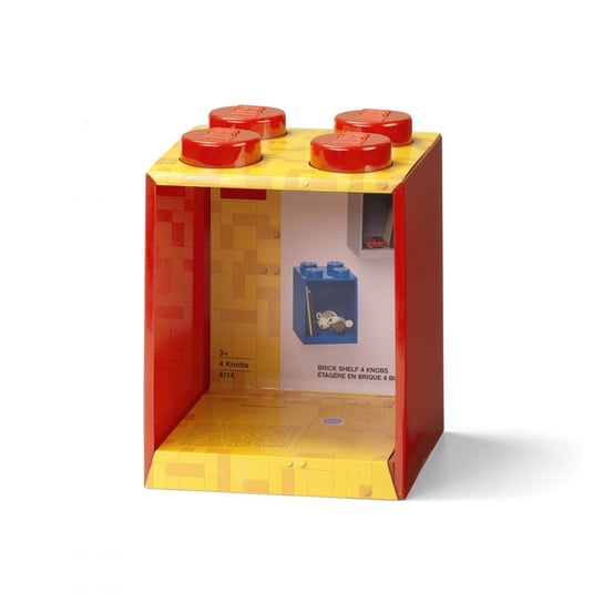 Półka LEGO® BRICK 4 (Czerwona) LEGO