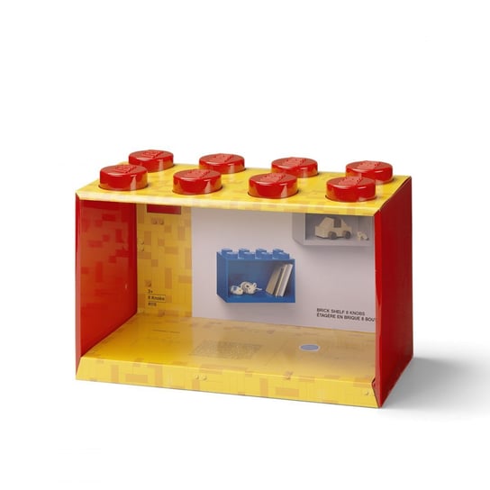 Półka LEGO® BRICK 8 (Czerwona) LEGO