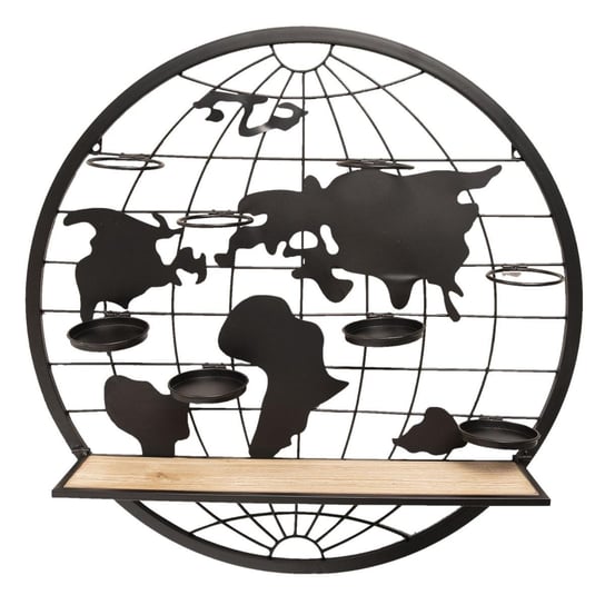 Półka metalowa Mapa Świata MIA home