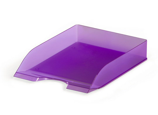 Półka na dokumenty w transparentnych kolorach Durable, fioletowy transparentny DURABLE