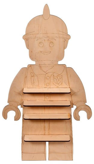 Półka na figurki Lego skrzynkizdrewna
