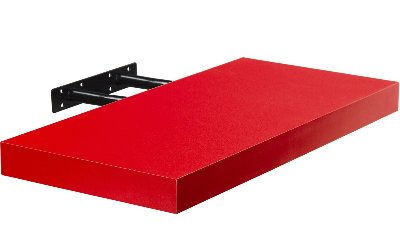 Półka naścienna STYLISTA Volat, czerwona, 90x23,5 cm Stilista