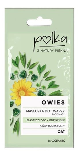 Polka, Owies, maseczka do twarzy elastyczność i odżywienie, 8 ml Polka