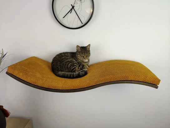Półka ścienna dla kota, wisząca FALA NL100 cm Cat's Atelier