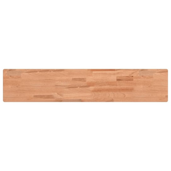 Półka ścienna drewniana bukowa 100x20x4 cm, natura Zakito Europe