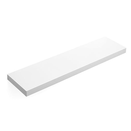 Półka ścienna SONGMICS, biała, 80x20x3,8 cm Songmics