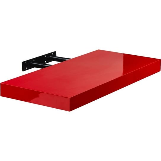 Półka ścienna Stylist Volato, 100 cm, czerwony połysk Stilista