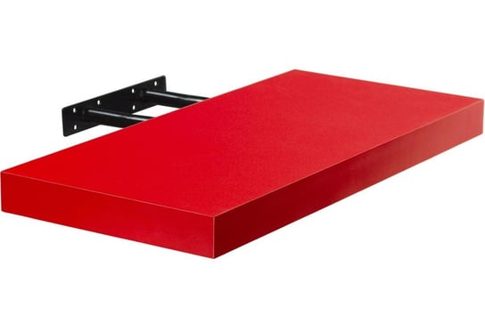 Półka ścienna STYLISTA Volato, czerwona, 110x23,5 cm Stilista