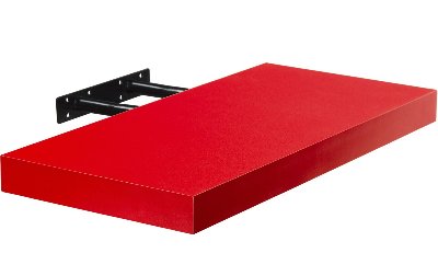 Półka ścienna STYLISTA Volato, czerwona, 50x23,5 cm Stilista