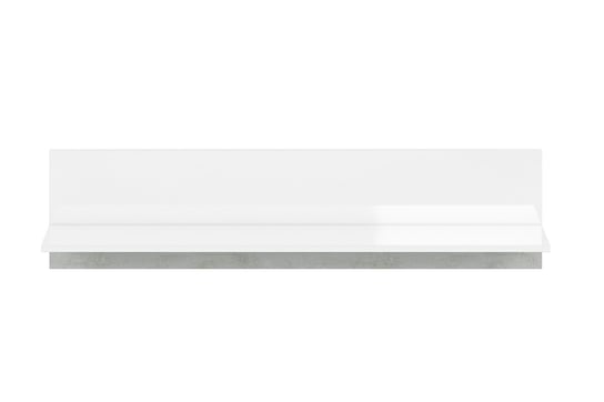 Półka wisząca HOSTA *biały połysk, 120x29x18, cm Konsimo
