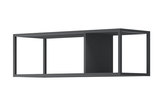 Półka wisząca MORIO czarny, 90x30x35 , metal Konsimo