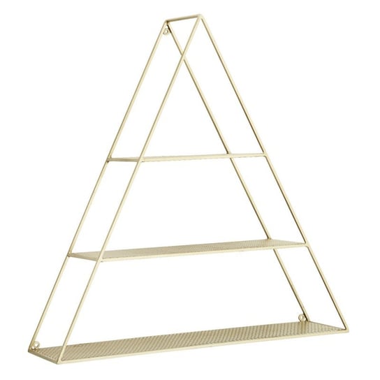 Półka wisząca Triangular, antyczny mosiądz, 62x61x15,5 cm Madam Stoltz