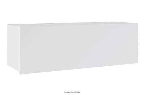Półka wisząca zamykana biały połysk PAVO Konsimo