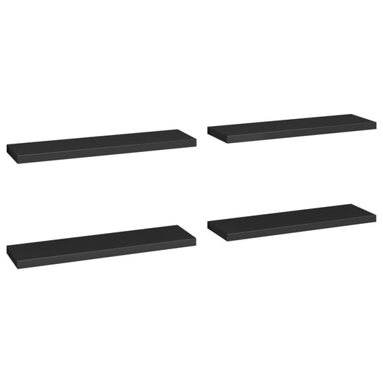 Półki ścienne stylowe 90x23,5x3,8cm, czarne / AAALOE Inna marka